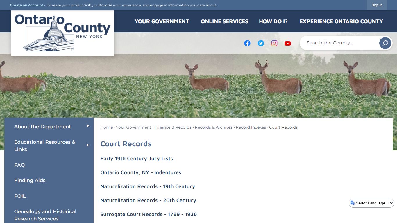 Court Records | Ontario County, NY - Official Website